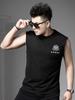 European Style Trendy Outerwear Vest Men's Tank Top 2025 Summer New Printed Round Neck Sweatshirt Sleeveless T-Shirt for Men