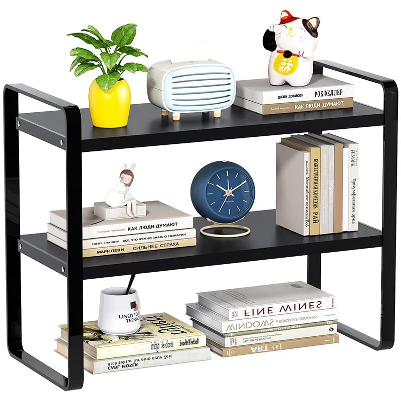 

Vinnatsu Desktop Small Desk Storage Desk Small Organizing Desk Top Desktop Adjustable Open Wooden Storage Clamp Easy Stylish Rack, Shelf, Rack, Shelf, чёрный