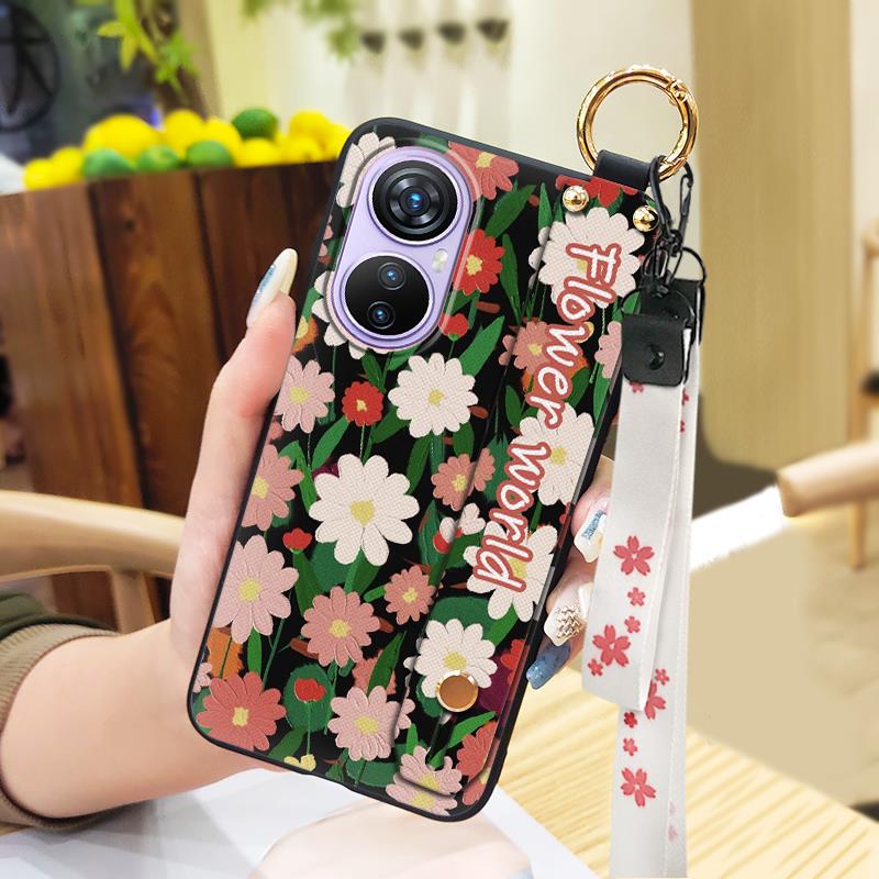 Soft case Phone Holder Phone Case For Blackview A200 Pro Waterproof Back Cover Oil Painting Dirt-resistant Protective