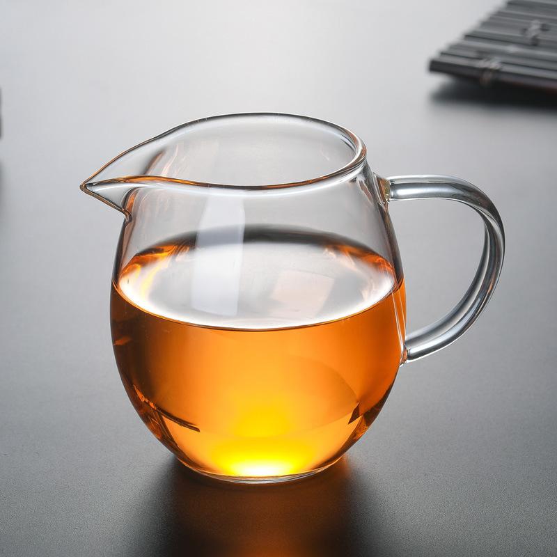 Heat Resisting Clear Glass Tea Pitcher Glass Tea Pot Fair Cup Cha Hai Chinese Kung Fu Tea Set Milk Glass Pitcher Coffee Pot