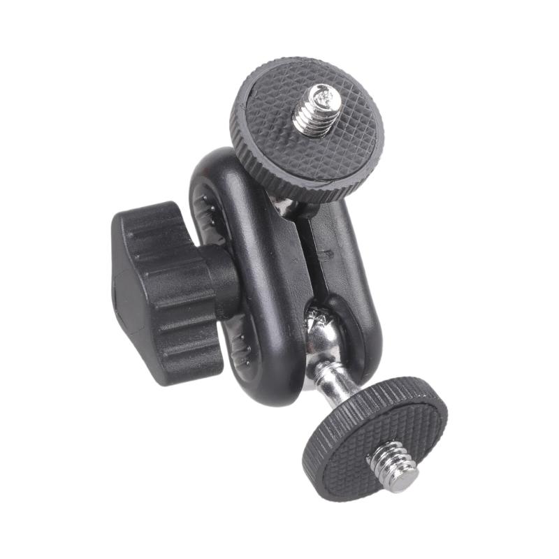 2Pieces Ballhead Clamp Clip Flexible Magical Arms with 1/4inch Male Thread Adapter for Camera Monitor Light Stand