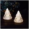 Flammenloses LED Elektronisches Kerzenlicht Weihnachtsbaumform LED Kerze Eve Kristalllicht Atmosphärenlicht Hochzeitsfeier Dekoration