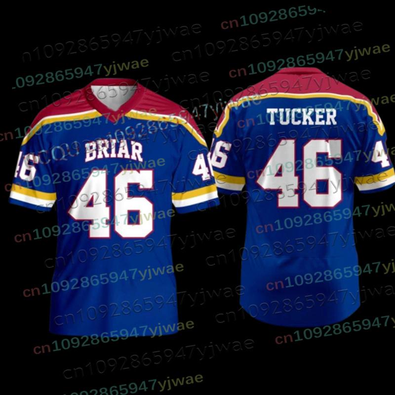 Fuori Sede Briar University Maglia Graham 44 22 DI LAURENTIS 66 Tucker46 T-shirt Scollo a V Manica Corta Maglia da Hockey Genitore-Figlio