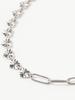 [Ray Beams] Stainless Steel Heart & Chain Necklace for Women, Silver, One Size