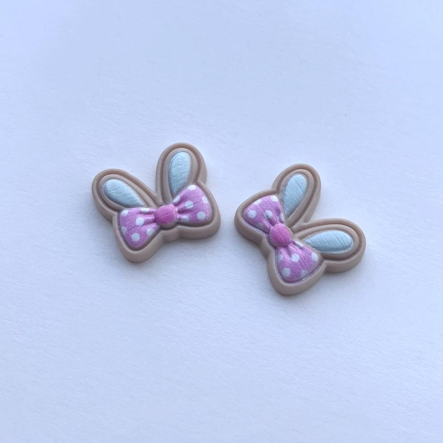 

10 шт., заячьи ушки, бабочки, смола, декоративная плоская задняя часть, альбом для вырезок, украшение для волос «сделай сам», смола, аксессуары ручной работы серый