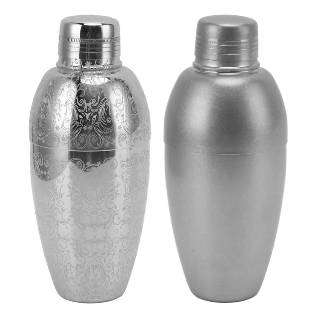 Cocktail Shaker American Style 304 Stainless Steel Cocktail Bartending Mixer Shaker Bar Accessories for Parties Camping Trips