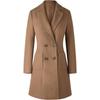 Women Slim Fit Solid Long Sleeve Mid Length Casual Outerwear Coat