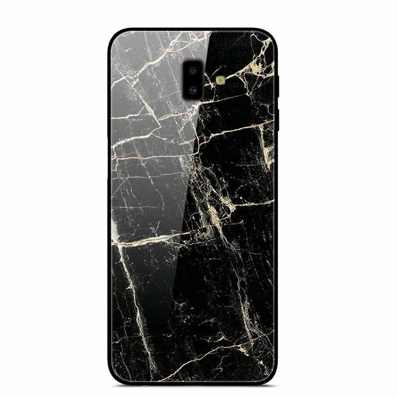For Samsung J6 Plus Cases J4Plus J8 2018 Fashion Tempered Glass Hard Back Case For Samsung Galaxy J8 2018 Cover J6 J4 2018 Funda