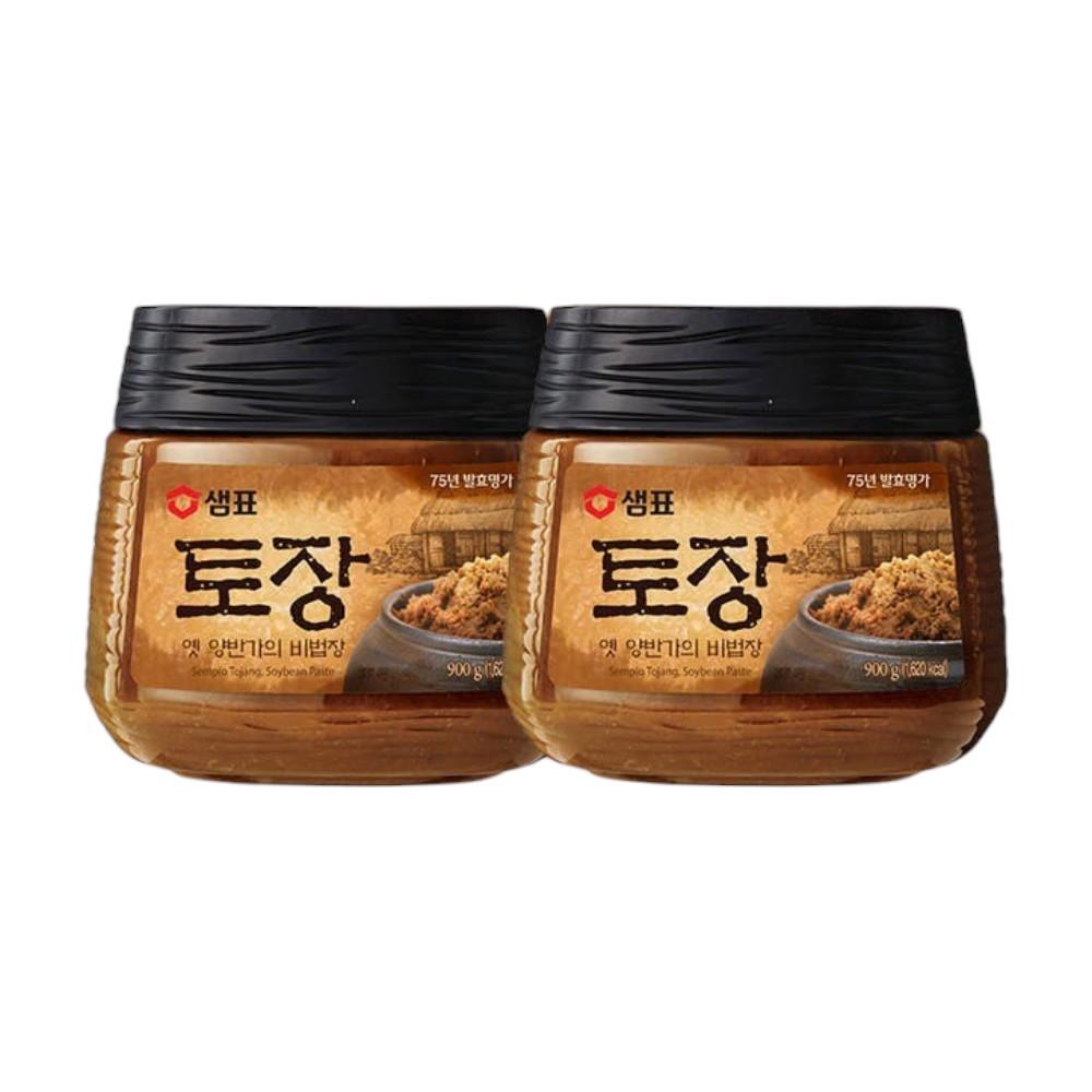 Sempio Tojang Pâte de Soja Richement Fermentée Saveur Profondément Savoureuse 900g x 2 Bouteilles