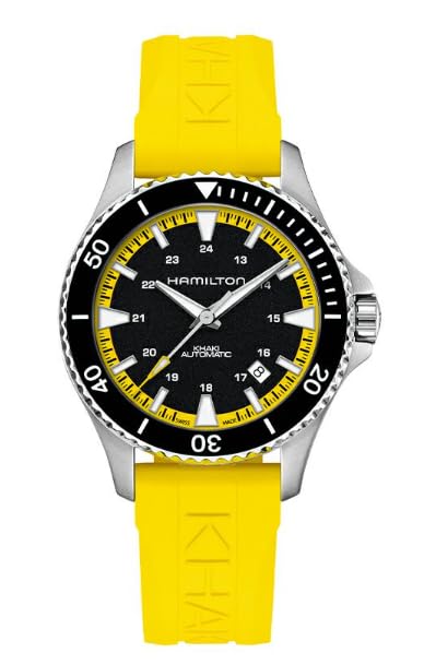 Hamilton Scuba Auto Watch Yellow Men's H82395332, [Used]