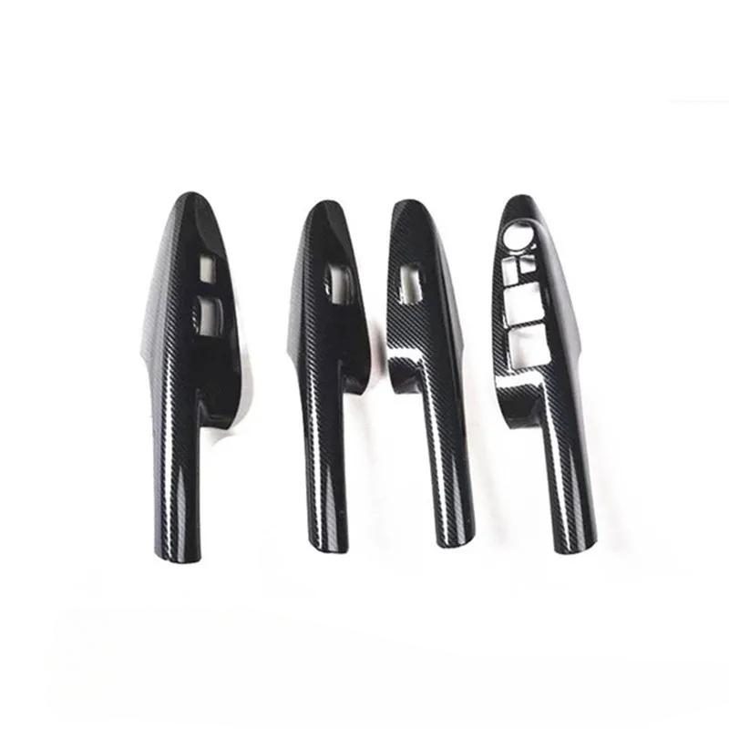 For Hyundai Tucson (2006-2013) Carbon Fiber ABS Gear Panel & Window Lifter Vent Frame - Interior Accessories