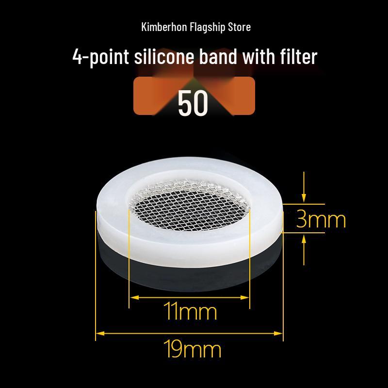 Silicone Rubber Gasket Shower Head Seal Ring, Water Heater Pipe Flat Washer, 4-6 Minute Installation.