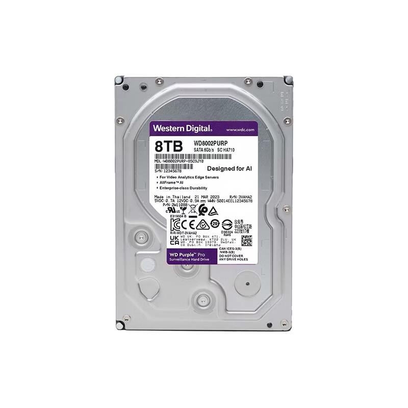 Western Digital WD Purple Pro 8TB Surveillance Hard Drive