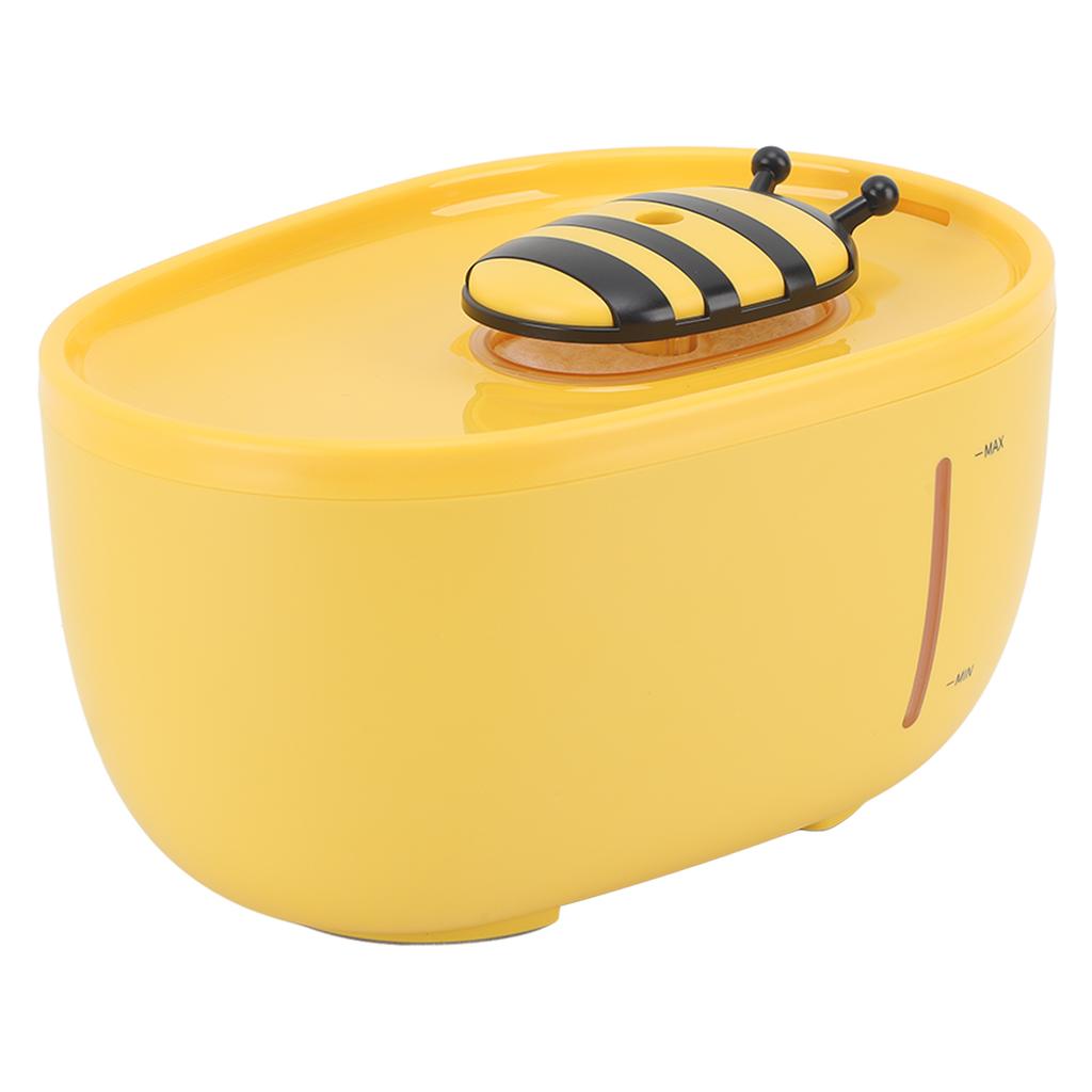 Pet Water Fountain Quiet Automatic Circulation Filtering Cute Cat Dog Water Dispenser for Small Medium Pets 2L
