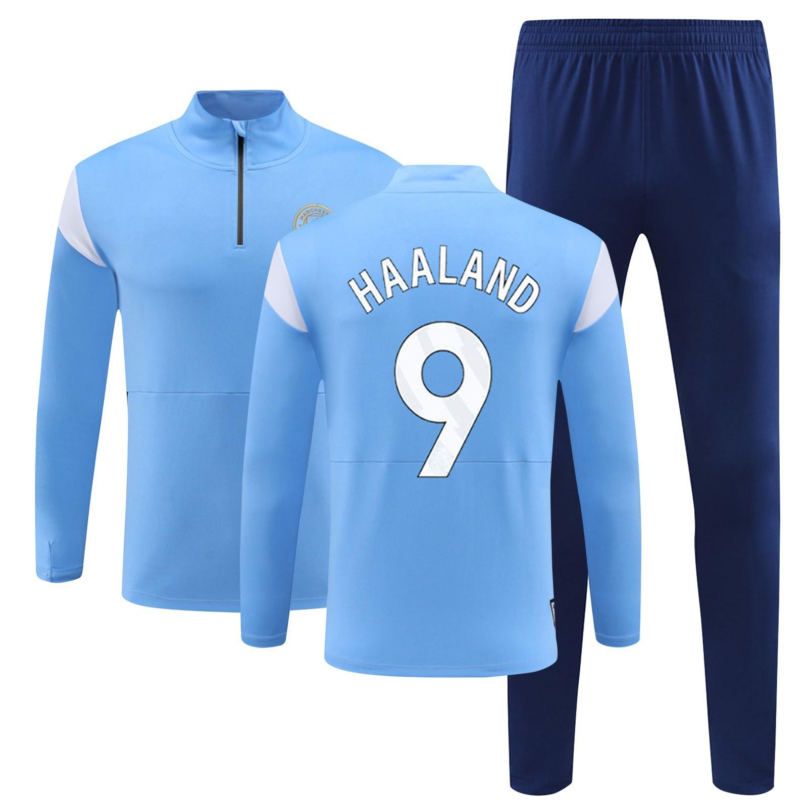 

2324Manchester City Long Sleeve Jerseys Sports Team Training Uniform Set Long Sleeve Football Jerseys Set 28