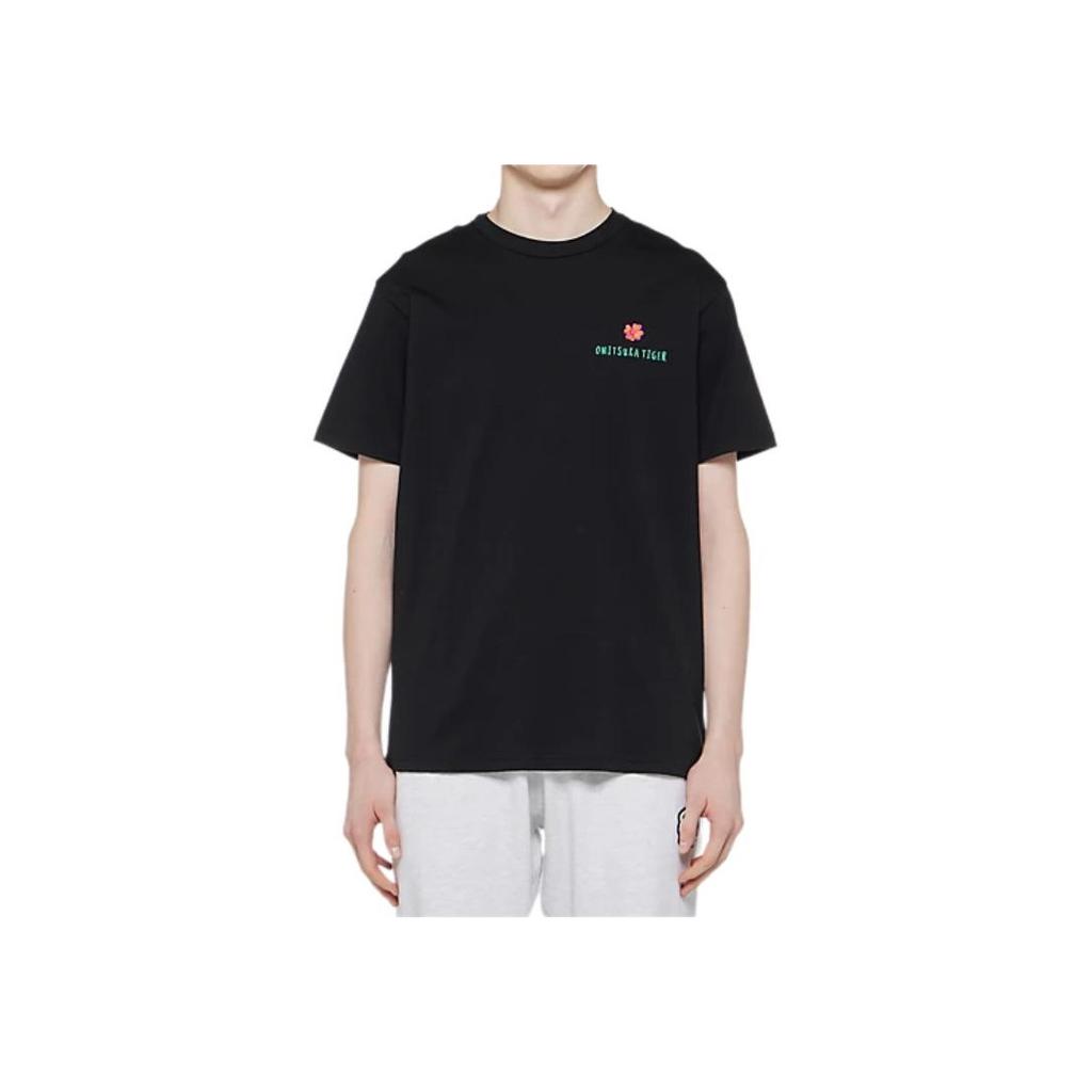 New Onitsuka Tiger T Shirt Unisex Black 2183B302-001