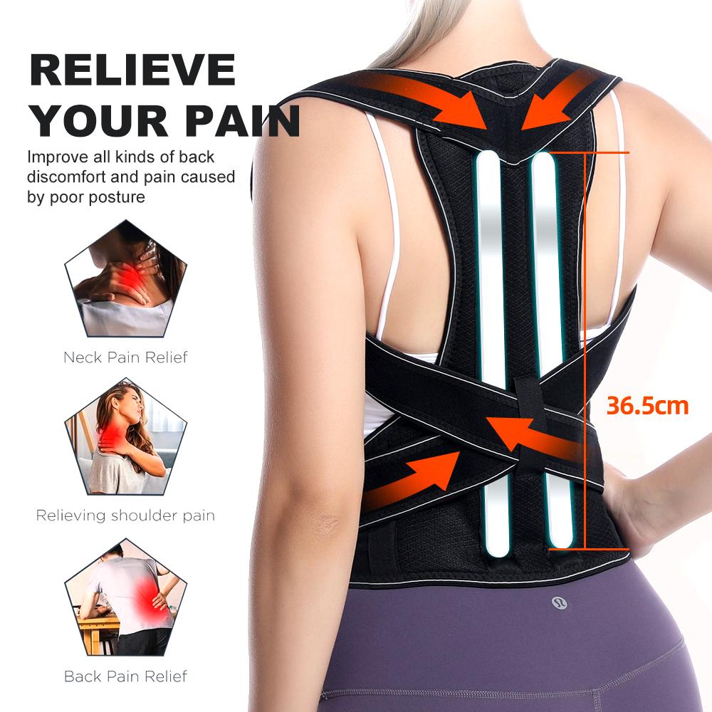 Back Brace Posture Corrector For Women Men,Adjustable Full Back Support,Lumbar Back Posture Corrector,Back Pain Relief