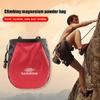 Magnesium Powder Bag Waterproof Polyester Chalk Bag Adjustable Belt Waist Pouch Tear Resistance for Outdoor Climbing