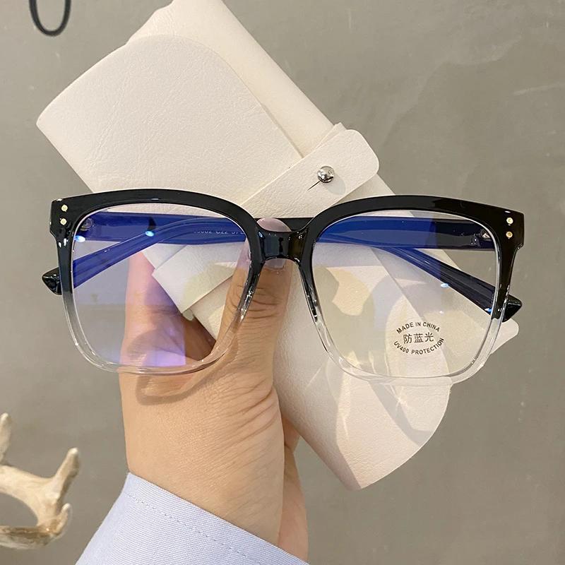 Vinage Anti Blue Light Glasses Men Computer Women Eyeglass Fashion Optical Plain Frame Spectacles Transparent Blocking Glasses