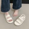 2025 Summer New Velcro Casual Sports Sandals Lightweight Thick Sole with One Word Fashion Shoes Korean Version of Women's Shoes