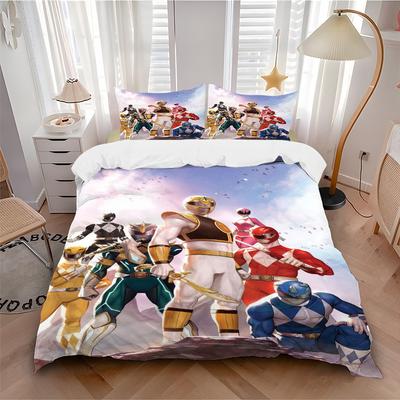 Power Rangers Team Unity Print 3Pcs Bedding Setduvet Cover With 2 Bedropillowcase Home Birthday Gift