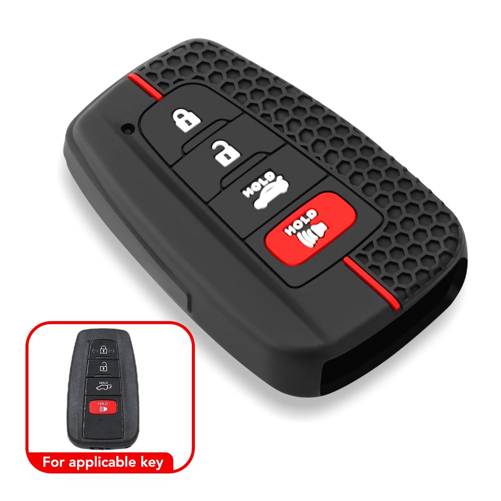 

2/3/4 кнопки силиконовый чехол для автомобильного ключа держатель для брелока для Toyota Prius Camry Corolla Avalon CHR RAV4 Land Cruiser Prado брелок красный