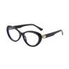Cat Glasses Women's Flat Glasses Anti-blue Light Big Face Thin Glasses Frame