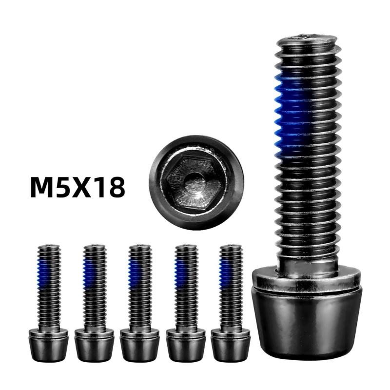 6pcs Multifunctional Bike Disc Brake Pad Bolts Fixing Screws Cycling Accessory for Cycling Maintenance