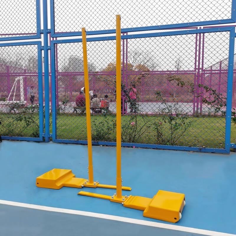 Mobile Badminton Net Post with Cast Iron Base
