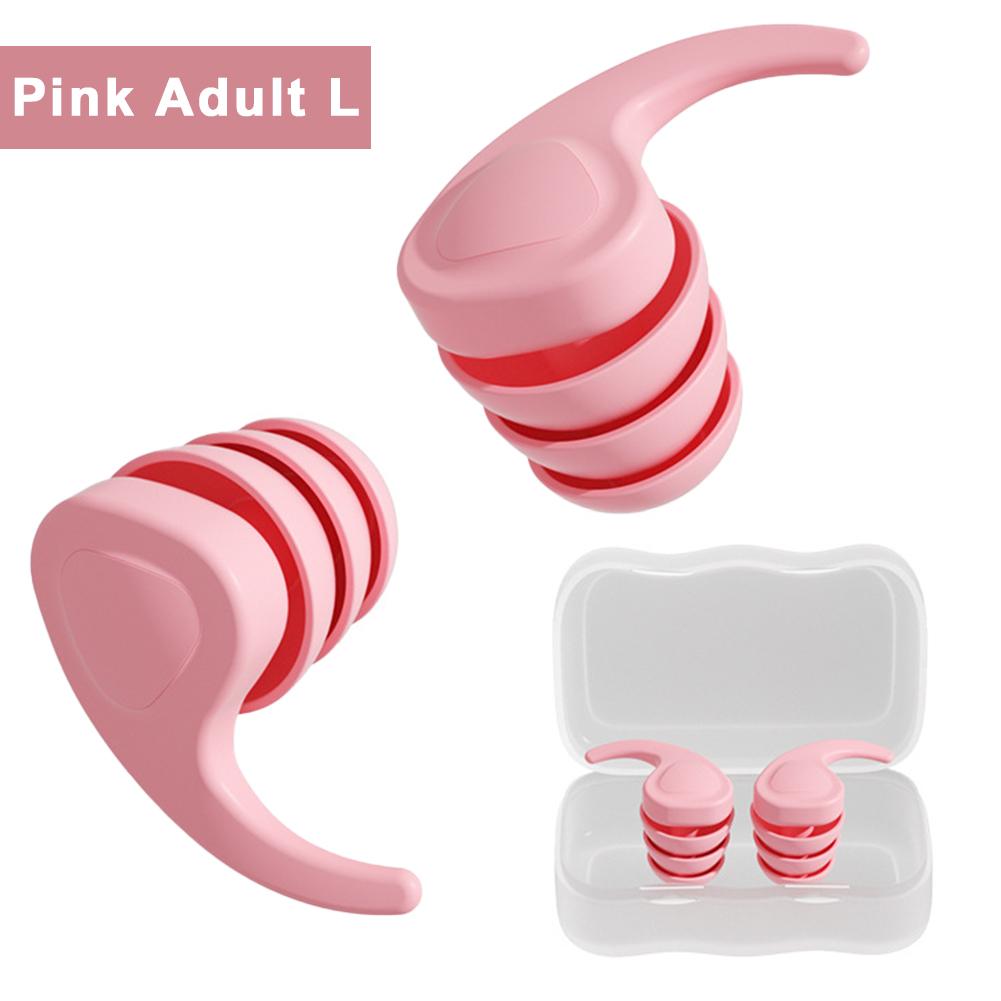 Three Layers Silicone Noise Reduction Earplugs Waterproof Swimming Ear Plug Soft Comfortable Sound Insulation Sleeping Earplugs