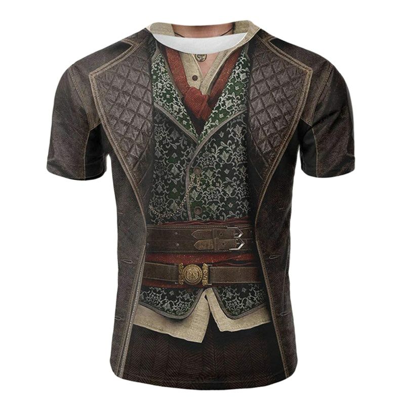 Fun 3D Printed Fashion New Men's And Women's Street Alternative Casual Slim O-Neck Short Sleeve Oversize T-shirt Tops