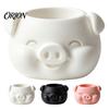 Succulents Planter Pot 3D Printed Pig Shaped Flowerpot, Decorative for Herb Petg Plants, Animal Mini Flower Holder Indoor Outdoor Small Desktop