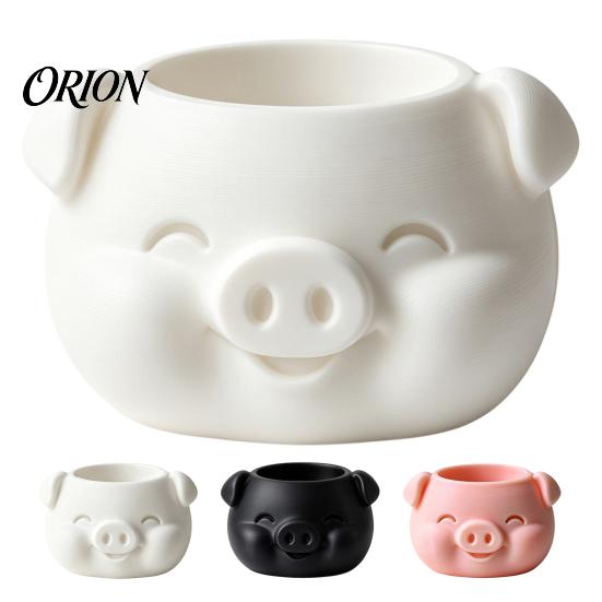 Succulents Planter Pot 3D Printed Pig Shaped Flowerpot, Decorative for Herb Petg Plants, Animal Mini Flower Holder Indoor Outdoor Small Desktop
