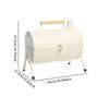 Compact Charcoal Grill for Outdoor Use with Chimney and Handle Garden Beach