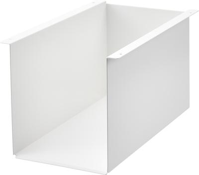 Jitsugyo 4453 Under Table Storage Box Rack White X X Tower Under Desk Small Items Storage Fixed with Screws Approx. W19.5 D32.8 H18.3cm