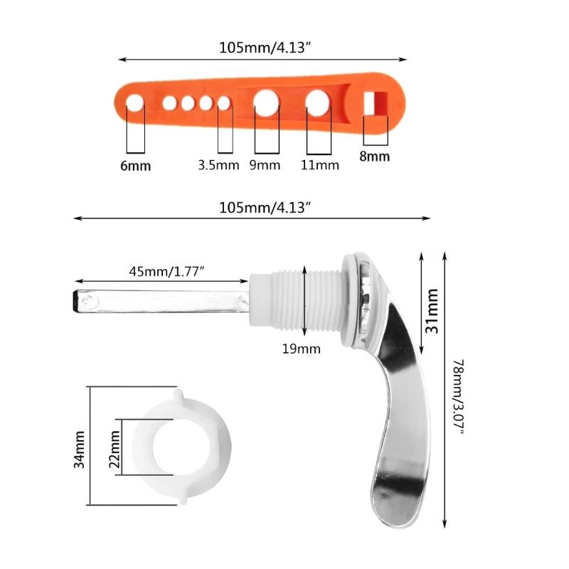 Toilet Tanks Toilet Tanks Handle Durable Replacement Toilet Handle Convenient