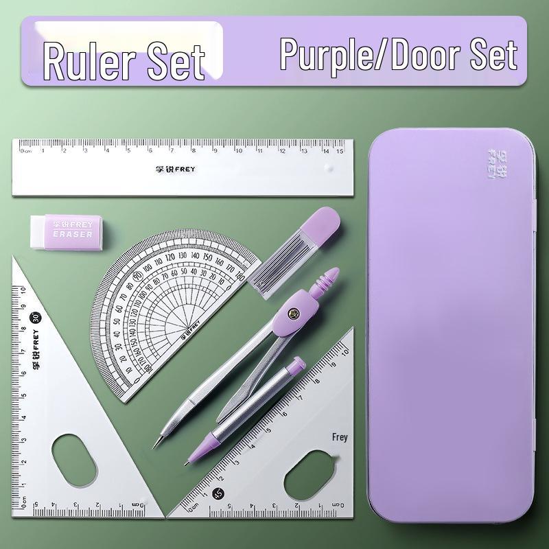 Student 7-Piece Compass & Ruler Set - Study Supplies & Prize Gift