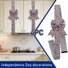 Independence Day Faux Linen Ribbon Bow — Decorative Ribbon