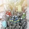 7pcs Christmas Tree Ornaments Winter Sports Christmas Wooden Tags