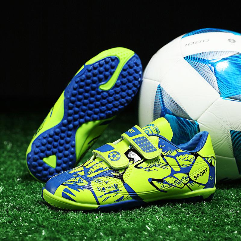 New children's broken nail football shoes tf new primary school students outdoor training non-slip sports football shoes