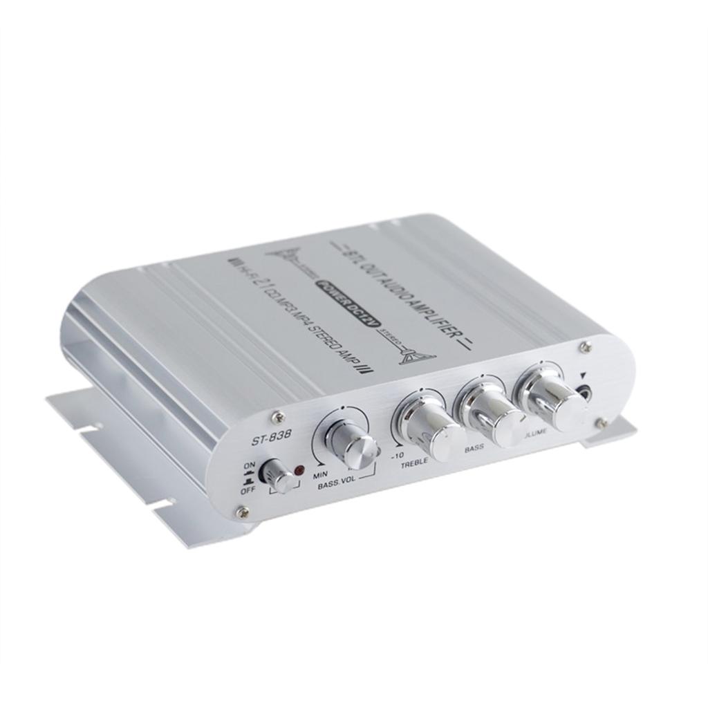 2.1 Channels 400W Hi-Fi Auto Stereo 12V Car Audio Amplifier MP3 Radio Booster