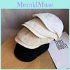Korean Summer Garden Embroidery Hat With Short Brim And Sun Protection Function