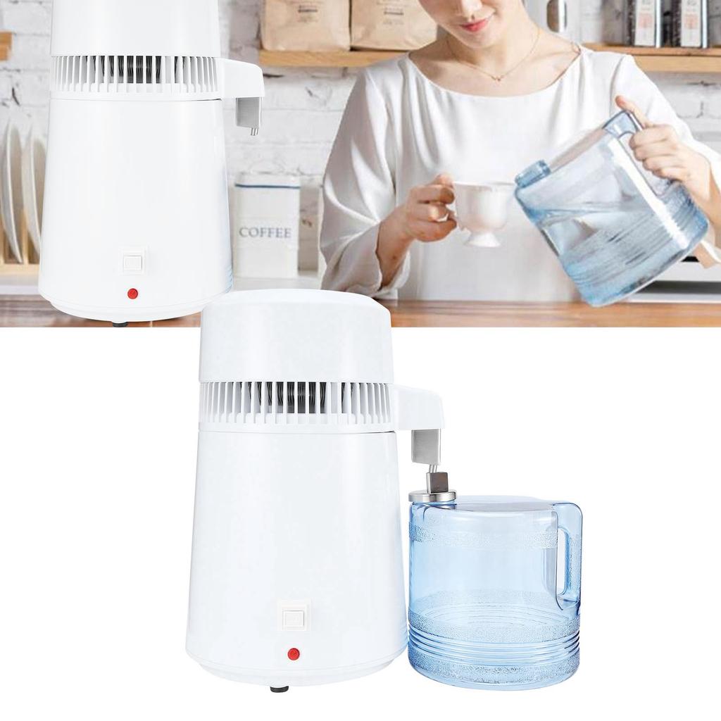 4L Haushaltswasserdestilliergerät Filtermaschine Edelstahl Destillationsreiniger