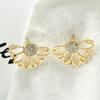 Fashion Women Lady Elegant Ear Stud Unique Hollow Lotus Earrings