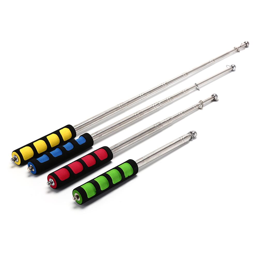 1.2m Telescopic Tour Guide Flag Pole - 6-Section Stainless Steel Flagpole with Foam Grip for Walking Tours &Outdoor Activities