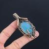 Blue Chalcedony 925 Solid Sterling Silver Pendant, Handmade Gemstone Pendant Jewelry, Gifts For Wife Brand New Pendant