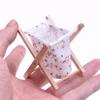 1:12 Dollhouse Bathroom Laundry Storage Basket with Floral Design for Kids DIY Fun and Miniature Scenes