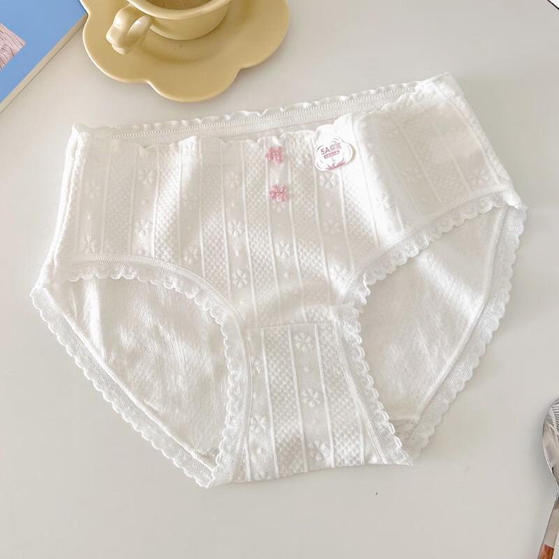 Qianfeili Women's Antibacterial Pure Cotton Briefs 5-Pack