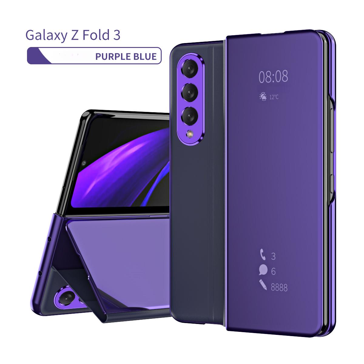 

Ультратонкий зеркальный чехол для телефона Samsung Galaxy Z Fold 5, 4, 3, 2, 5G, мобильные телефоны Fold5 Flod3 Flod4, складной чехол с полным покрытием For Galaxy Z Fold 5