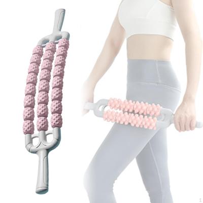 Massage Roller Bendable Manual Non Slip Handles Yoga Massager Stick Muscle for Exercise